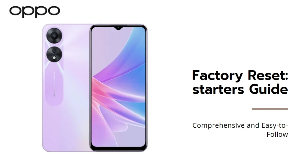 Oppo Factory Reset: A Comprehensive Guide