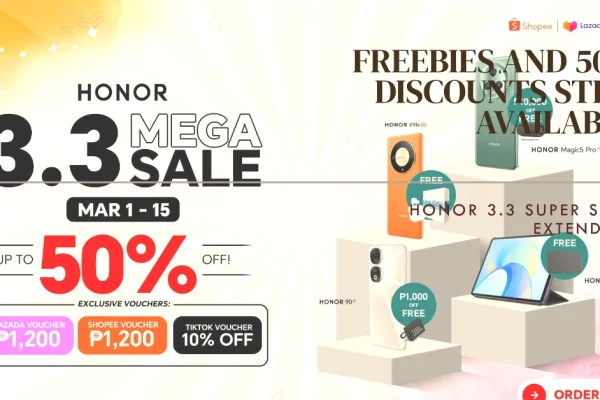 HONOR 3.3 Super Sale Extended! Freebies and 50% Discounts Still Up for Grabs